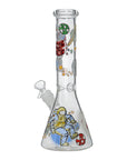 Glow Astronaut Glass Beaker Water Pipe 10 Inch