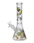 Glow Astronaut Glass Beaker Water Pipe 10 Inch