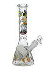 Glow Astronaut Glass Beaker Water Pipe 10 Inch