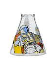Glow Astronaut Glass Beaker Water Pipe 10 Inch