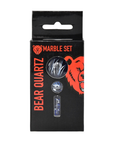 Bear Quartz Pillar Marble Set - Blue