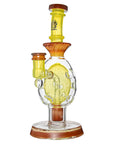 Oval Sphere Glass Dab Rig W/ Opal Triseed Perc