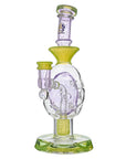Oval Sphere Glass Dab Rig W/ Opal Triseed Perc