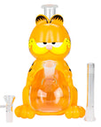 Cartoon Orange Cat Bong 8.5" - inhalco