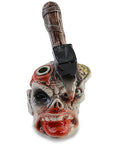 Ceramic Skull Hammer Pipe - INHALCO
