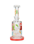 7" Color Accented Mushroom Bong With Perc