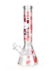 14" Cute Kitty Glass Beaker Bong with Ice Catcher