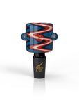 Cylinder Whirl Wig Wag Bong Bowl Blue