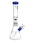 Diamond Glass Gold Warp Water Pipe - inhalco
