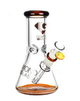 Diamond Glass Gold Hitter Bong 8inch - inhalco