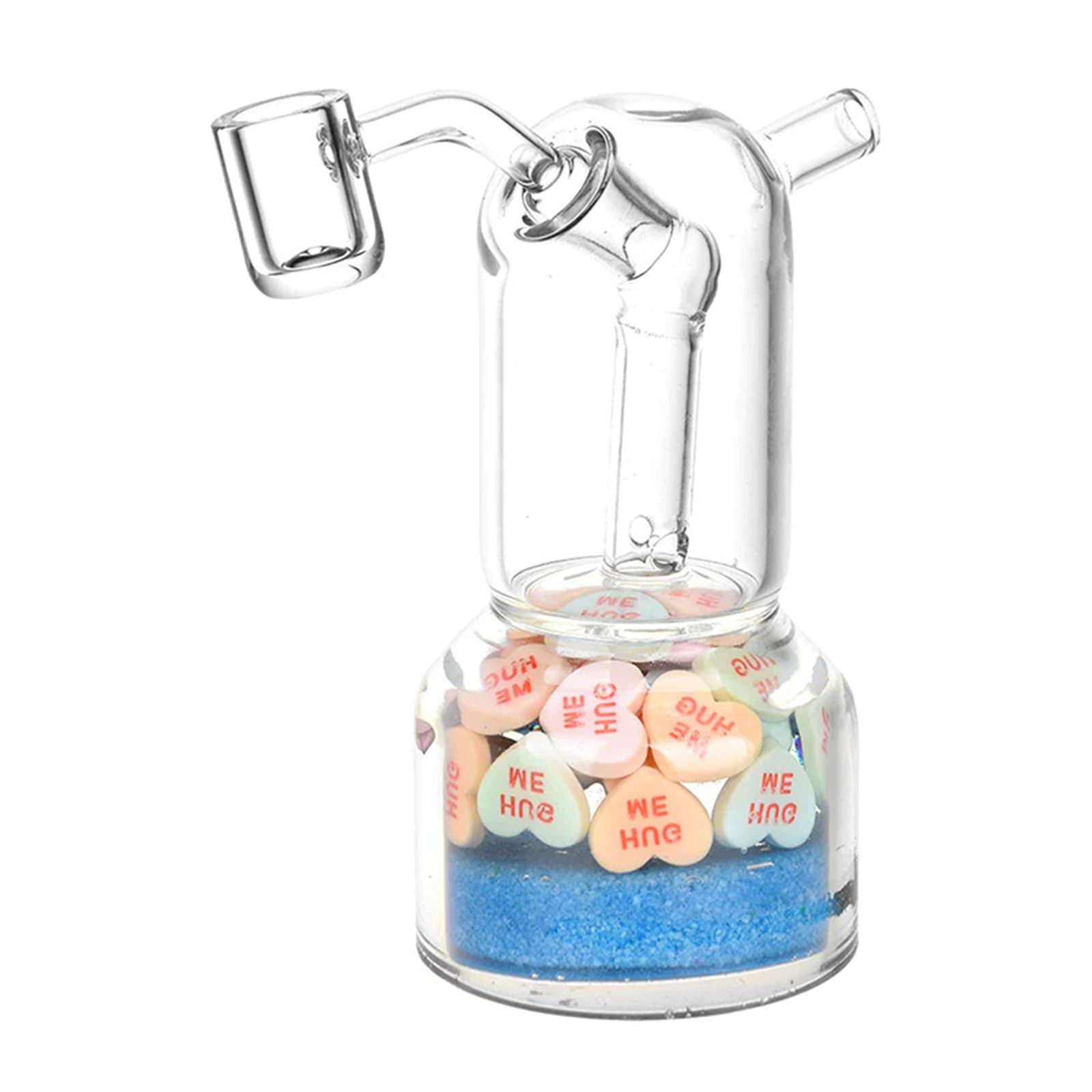 Dome Mini Dab Rig with Candy Heart
