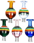 Dot Rainbow Multi-Directional Bubble Carb Cap - INHALCO