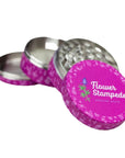 Flower Stampede 4-Layer Pink Grinder