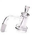 Full Weld Charmer Quartz Banger Set with Quartz Cap & Quartz Cone