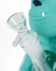 10.5" Fuzzy Blue Monster Bong - INHALCO