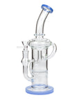 Straight Tube Glass Recycler Bong - inhalco