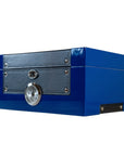 Glass Top Cobalt Blue Weed Box Stash - inhalco