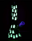 Glow-in-the-Dark Ghostly Beaker Bong INHALCO