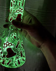 Glow-in-the-Dark Mushroom Beaker Bong