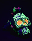 Glow in the Dark Skull Bubbler Pipe