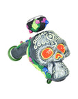 Glow in the Dark Skull Bubbler Pipe