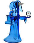 Grim Reaper Dab Rig Blue Right - INHALCO
