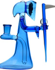 Grim Reaper Dab Rig Blue Right - INHALCO