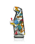 Totally Rad Arcade Puffco Peak Top - colorful arcade-inspired glass top side angle