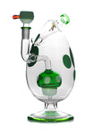 Spotted Egg XL Bong 9" with Mushroom Perc - INHALCO