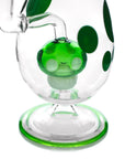 Spotted Egg XL Bong 9" with Mushroom Perc - INHALCO