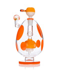 Spotted Egg XL Bong 9" with Mushroom Perc - INHALCO