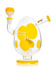 Spotted Egg XL Bong 9" with Mushroom Perc - INHALCO