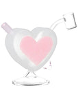 Heart Glass Mini Dab Rig