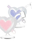 Heart Glass Mini Dab Rig