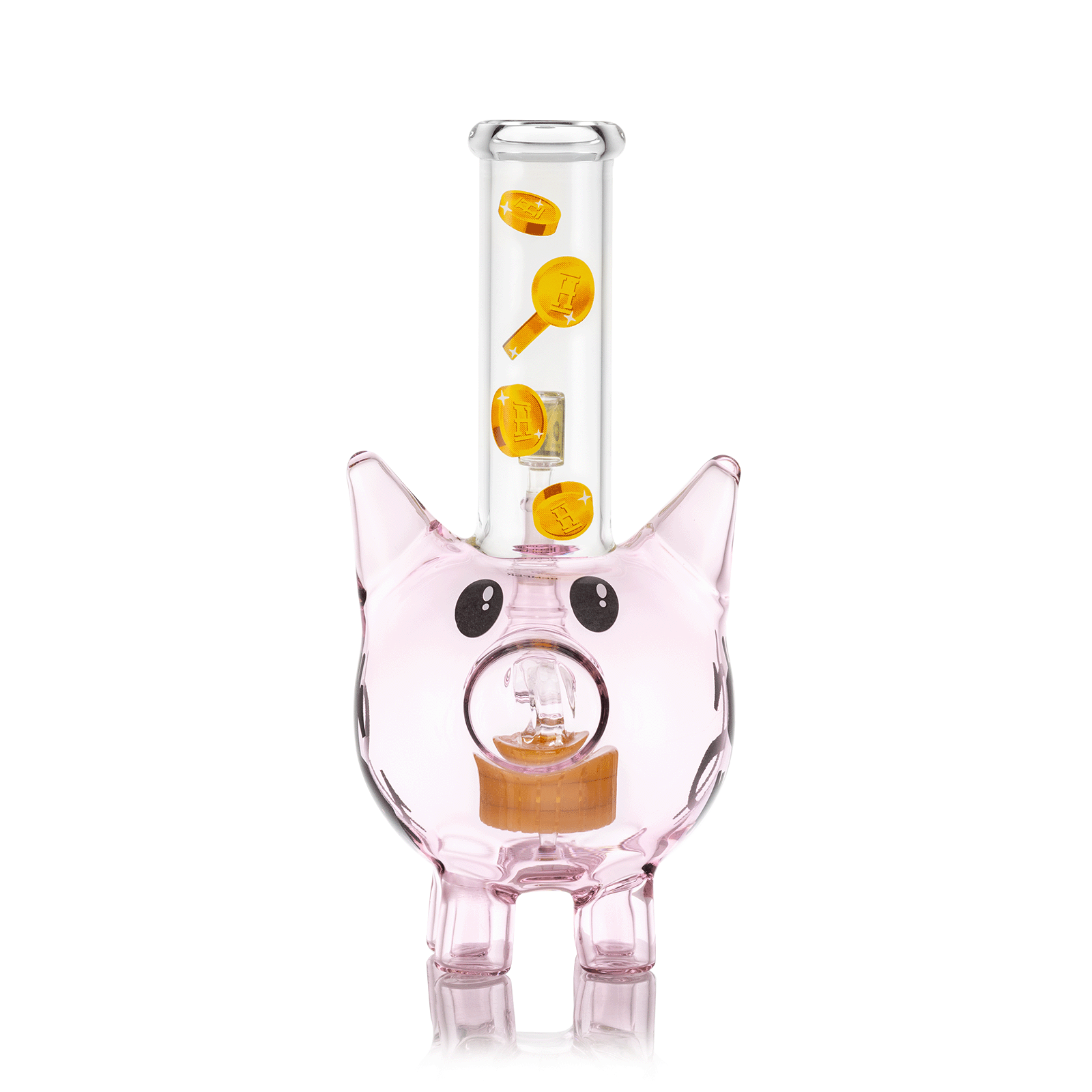 Hemper Pink Piggy Bank XL Bong - 9.5"