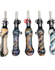 High-End Dichro Glass Dab Straw