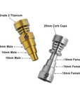 Honeybee Herb Dab Nails for Rigs Size