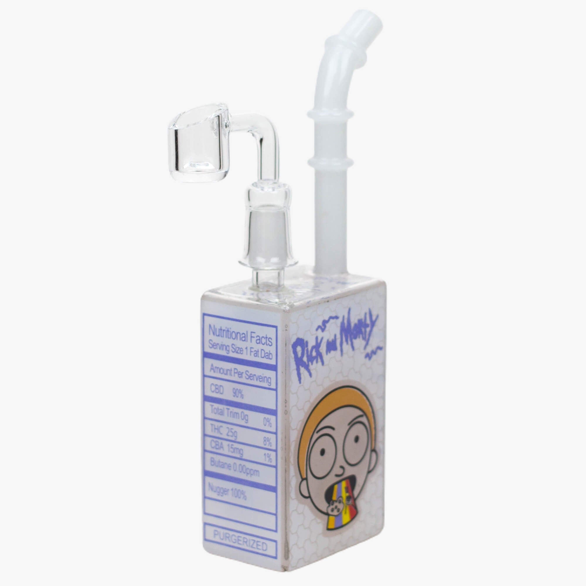 7.5&quot; Rick and Morty Glow in the Dark Juice Box Rigs - INHALCO