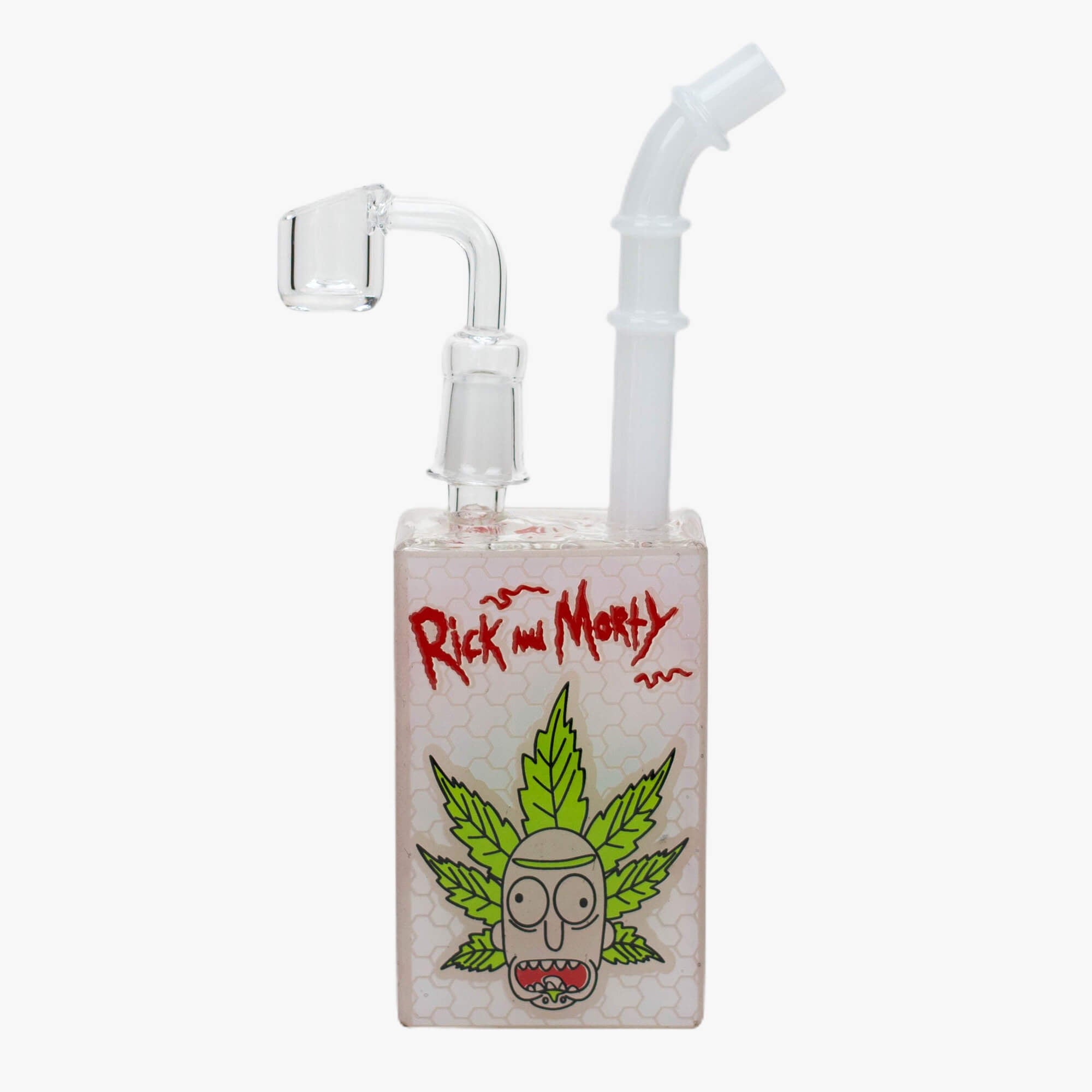 7.5&quot; Rick and Morty Glow in the Dark Juice Box Rigs - INHALCO
