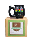 420 Black Mug with Rasta Colors
