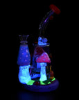 Ladybug Shroom Water Glass Bong - INHALCO