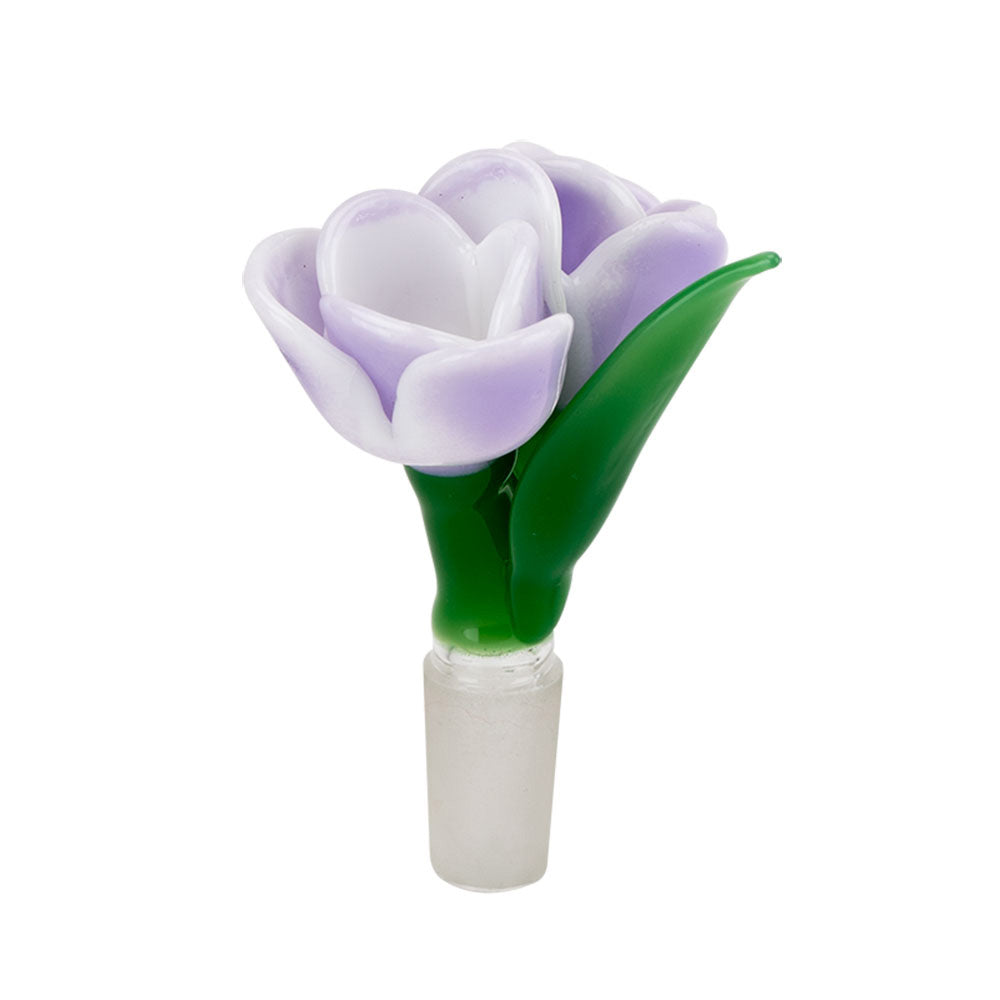 Lavender Tulip Bong Bowl 14mm Male