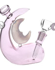 Lunar Lounger Glass Bubbler Water Pipe - inhalco