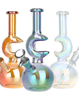 Lunar Glow Electroplated Bubble Bong - INHALCO