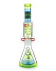 Reversal Wig Wag Ooze and Blue Slitted Pyramid Beaker Freezable Coil System