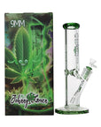 Johnny Green 12″ 9mm Straight Tube with Grid Percolator Slide