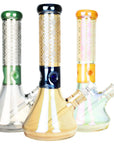 Mandala Secret Iridescent Etched Bong - INHALCO