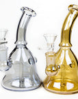 6" Bell Metallic Tinted Bubbler