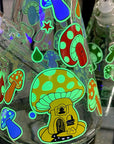 Glow Mushroom Beaker Water Pipe