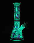 Betsy Beep Neon Beaker Glass Water Pipe